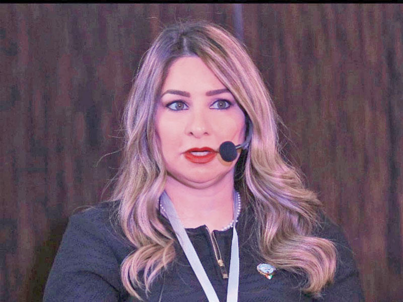  رئيسة الوفد المستشارة الفنية ورئيسة لجنة الاستدامة بجمعية المياه المهندسة هبة عباس