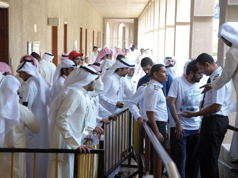 صورة أرشيفية لانتخابات الطلبة في موقع الشويخ