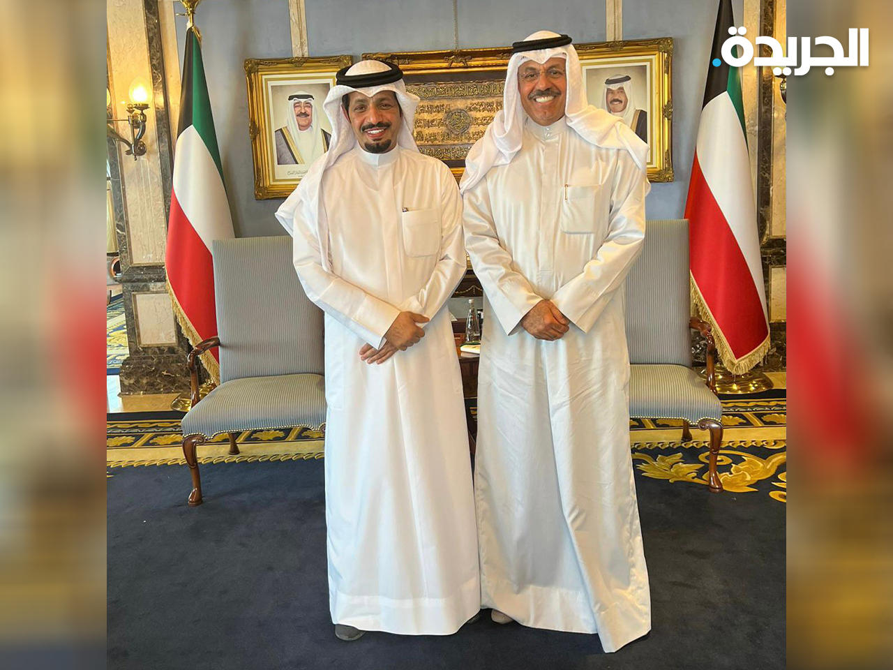 النائب ماجد المطيري خلال لقاء سمو الشيخ أحمد النواف رئيس مجلس الوزراء