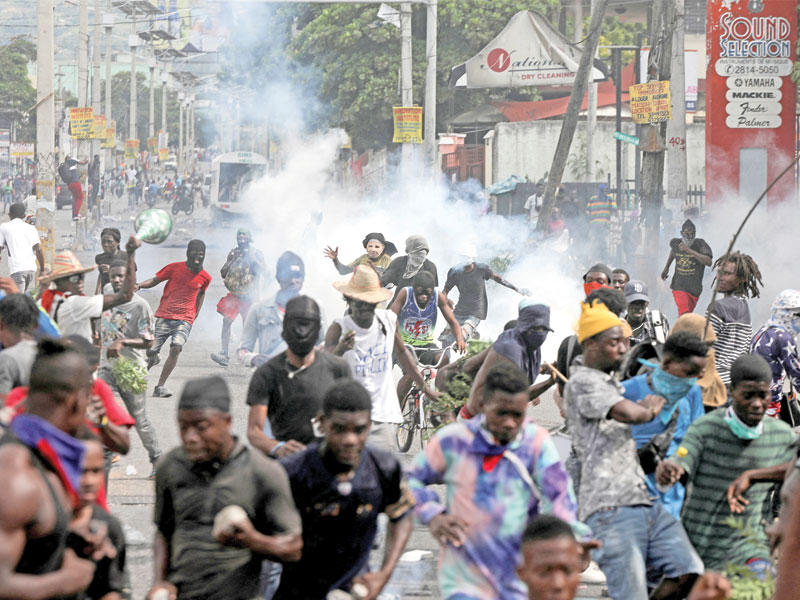 مظاهرة لآلاف الهايتيين في بور أو برنس ضد الحكومة