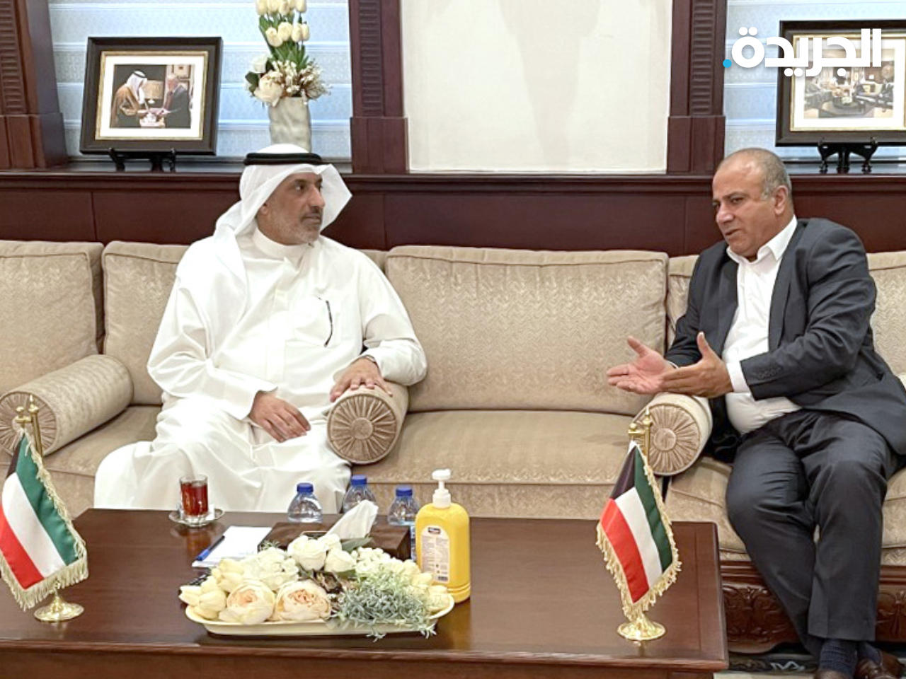 قطامي والعصفور خلال الاجتماع