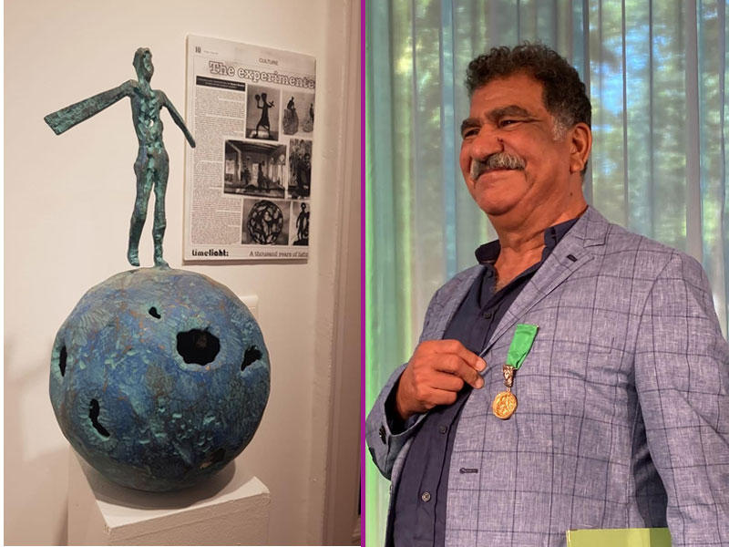 الفنان التشكيلي المصري - من لوحاته في المعرض