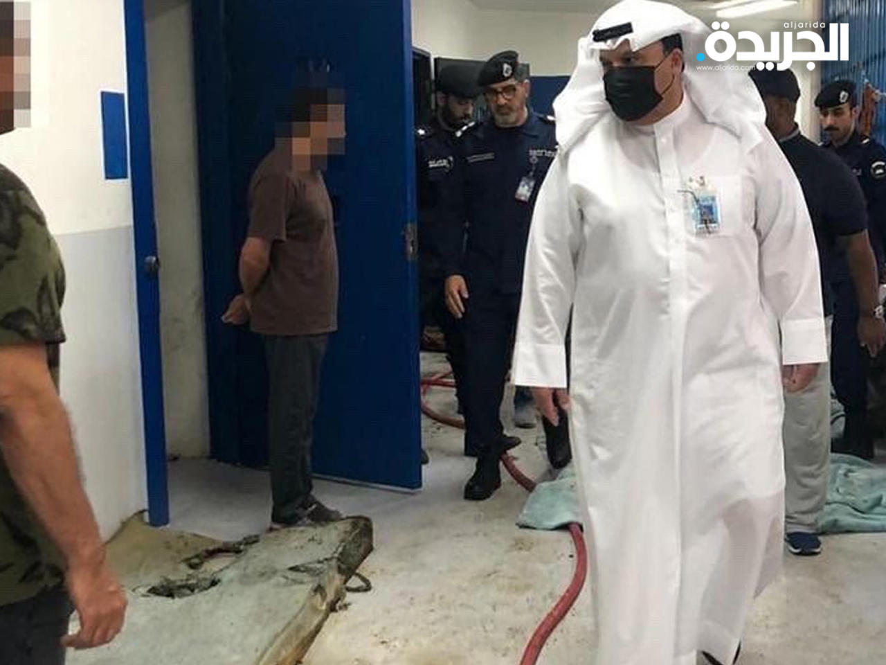 البرجس تفقد موقع حريق السجن العمومي