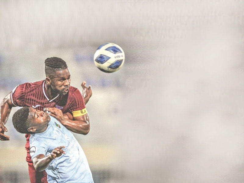 جانب من مباراة النصر والسالمية