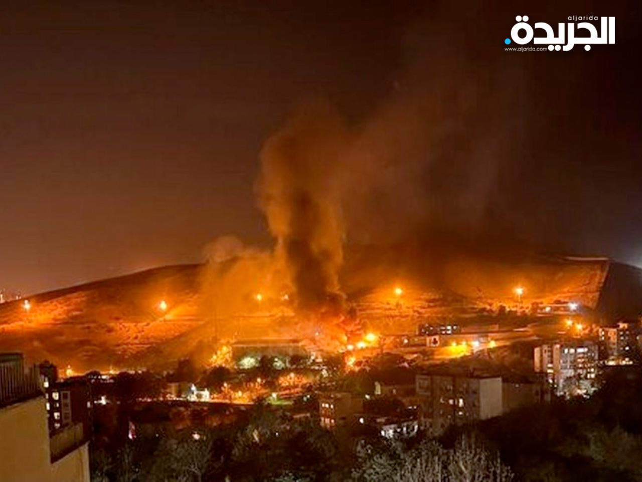 حريق سجن ايفين - وسائل التواصل