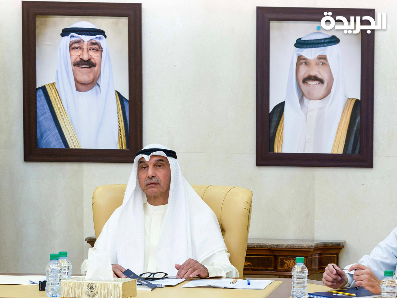 نائب وزير الخارجية مجدي الظفيري خلال مشاركته في الاجتماع