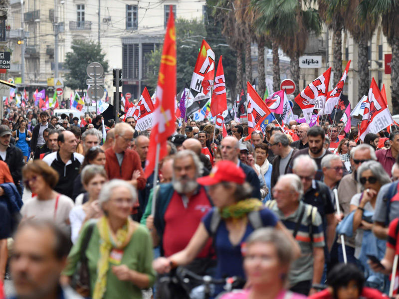 تظاهرة ضد الغلاء وارتفاع أسعار الطاقة في فرنسا