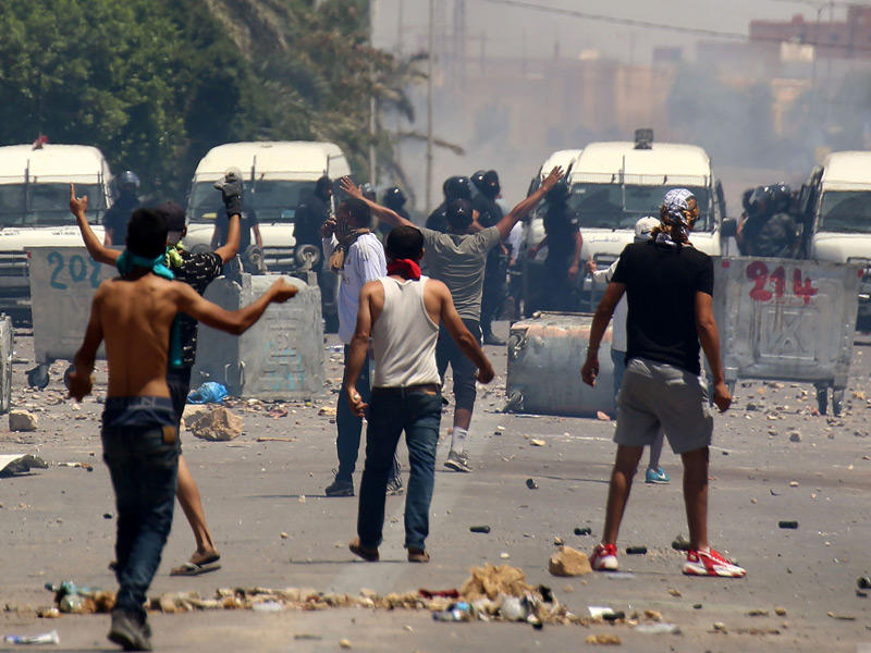 جانب من الاحتجاجات التونسية