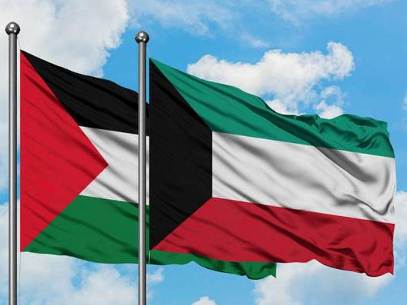 علم الكويت وفلسطين