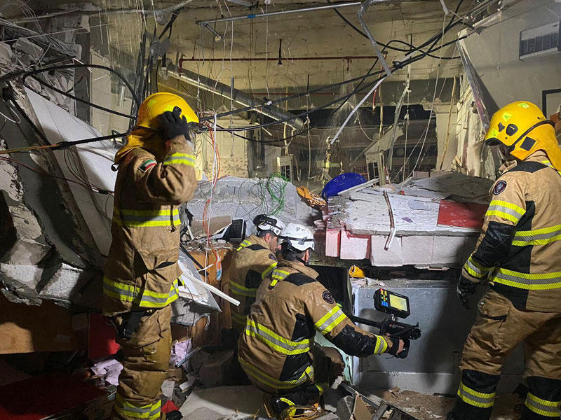 آثار الانفجار