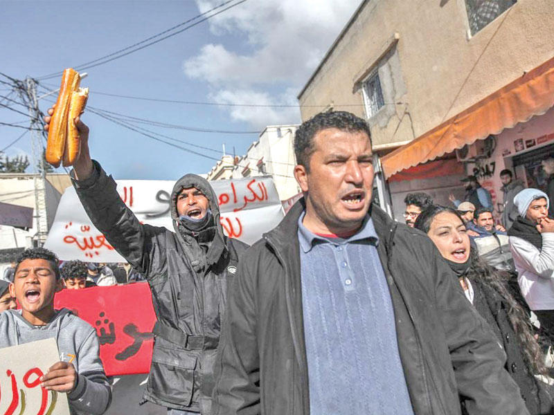إضراب مفتوح عن العمل لنقابة أصحاب المخابز في تونس