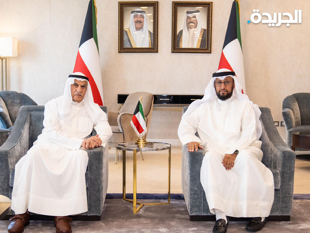 رئيس مجلس الأمة مستقبلاً وزير الدولة لشؤون مجلس الأمة وزير الدولة لشؤون الإسكان والتطوير العمراني