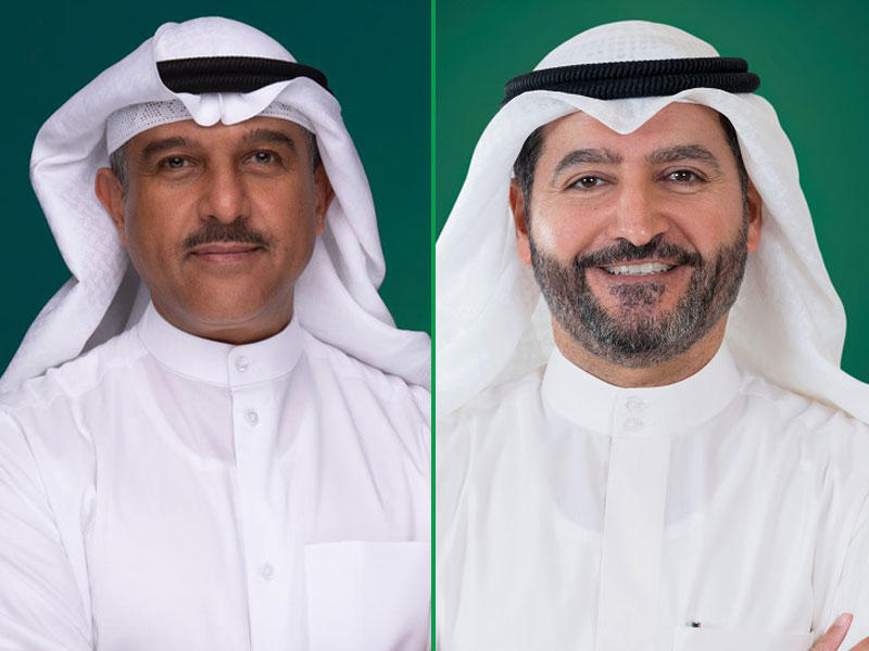 رئيس مجلس الإدارة في بيت التمويل الكويتي (بيتك) حمد المرزوق - الرئيس التنفيذي لمجموعة «بيتك» بالتكليف  عبدالوهاب الرشود