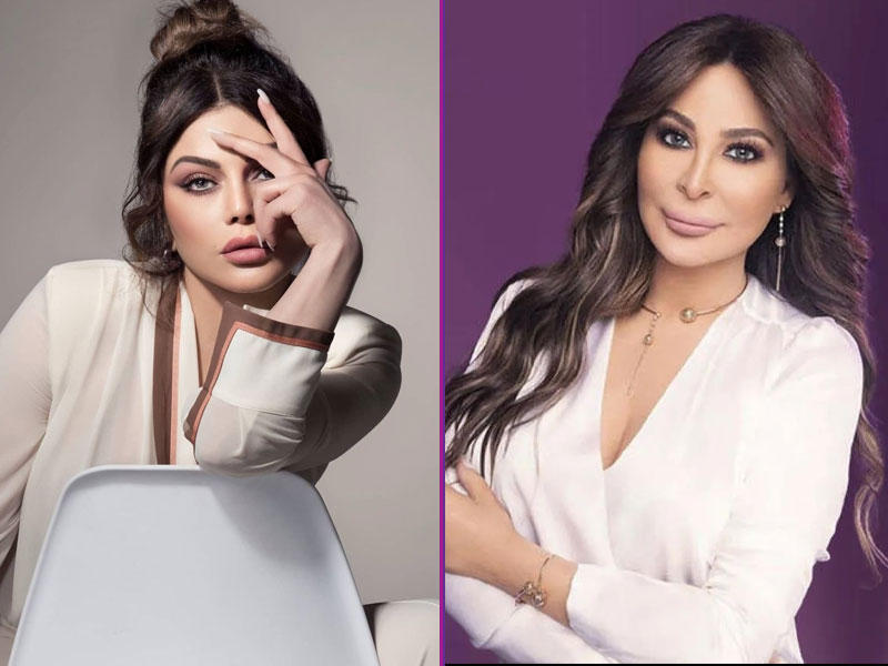 النجمتان إليسا وهيفاء وهبي  