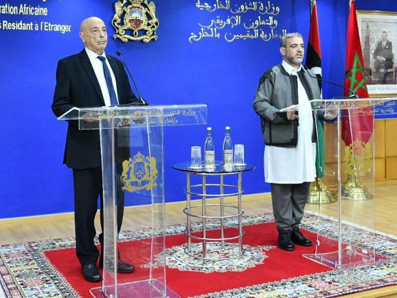 رئيسا مجلسي النواب والدولة عقيلة صالح وخالد المشري