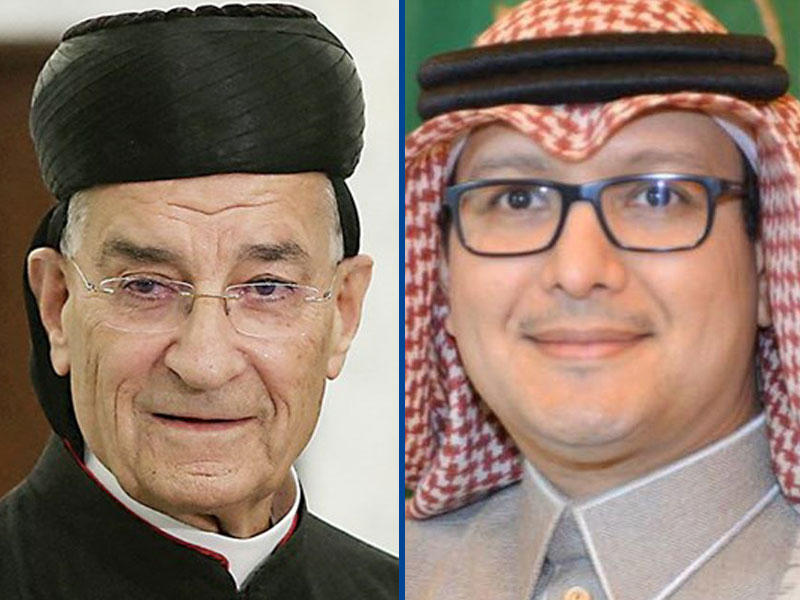 السفير السعودي وليد البخاري والبطريرك الماروني بشارة الراعي